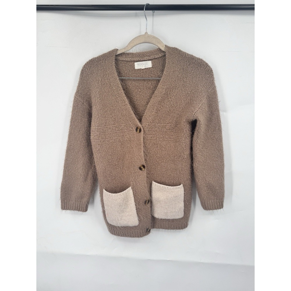 Roolee Kids Button Front Cardigan Kids Size 9/10 Brown Bohemian Western Fall